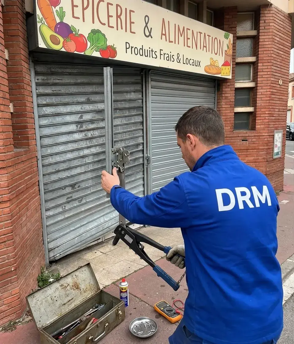 Rideau de boutique débloqué — Rideau métallique à Sarcelles Rideau de boutique débloqué — Rideau métallique à Sarcelles